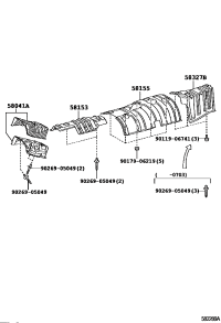5832748031-INSULATOR, MAIN MUFFLER HEAT