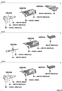5832748050-INSULATOR, MAIN MUFFLER HEAT