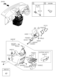 846204D000CS-CUP HOLDER ASSY