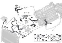 17127548223-WATER HOSE-COOLING/E90-3 SRS