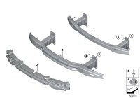51112990188-REINFORCEMENT-FR BUMPER/X3-06