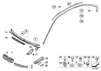51137064316-GRILL R/H E46 4DR 98-02