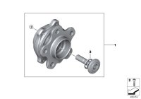 31206864572-WHEEL HUB WITH BEARING REAR332020
