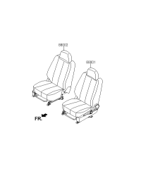 880010R000XUY-Seat assy-front lh