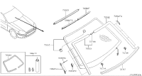 72717AR010-INSULATOR-WINDSHILD