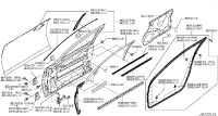 804301MA0B-CHECK LINK ASSY-FRONT DOOR RH
