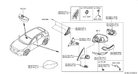 963015DB0B-MIRROR ASSY-OUT