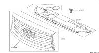 623109NC0B-GRILLE RADIATOR