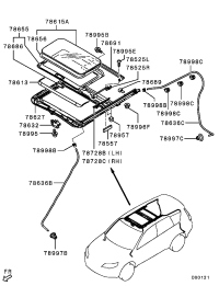 5850A028-GLASSASSY,SUNROOFLID