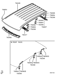 5290A475-BRACKET,ROOF RACK