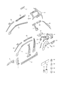 3G0810607B-Plate, lwr frame