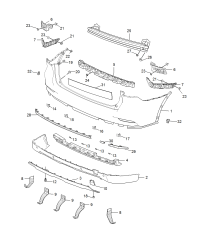 10286597-MOULDING REAR BUMPER