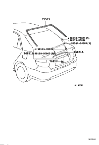 768110D010-GARNISH, LUGGAGE