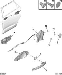 YL00501580-LATCH COMP,BACK DOOR