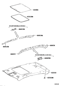 6331802130A0-MOULDING, ROOF HEADLINING SET, NO.1