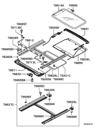 MN129363-GLASSASSY,SUNROOFLID
