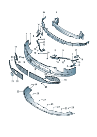 3W3807647D-GRILLE ASSY-REAR COOLER,OUTLET