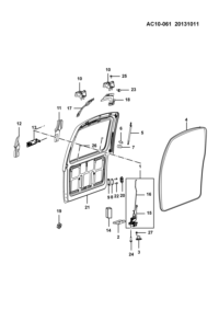 24538429-LATCH COMP,BACK DOOR