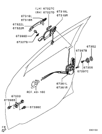 5716A525WB-HANDLE,FR DOOR OUTSI