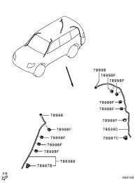 MR380077-PIPE,SUNROOF DRAIN