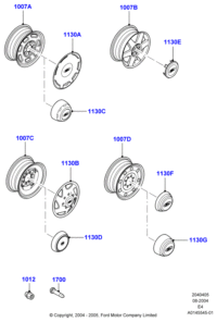 F5TZ1130H-ORNAMENT,CAR NAME-RE