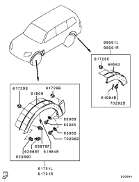 7420A077XA-OVERFENDER,FR LH