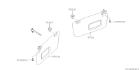 92011SC051LO-SUN VISOR ASSY LH