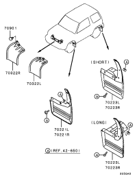 MR351475-OVERFENDER,FR LH