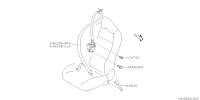 64622CA040VH-BELT ASSY F OUT EPR