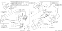 61031AG032-# SPD # LATCH ASSY DR F LH
