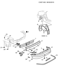 10407850-ABSORBER ENERGY,REAR BUMPER