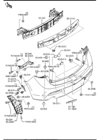 BCD250221F-BAR, REAR BUMPER