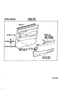 6817060030-WEATHERSTRIP ASSY, FRONT DOOR GLASS, INNER
