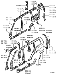 MR485953-PILLAR,CTR OTR LH
