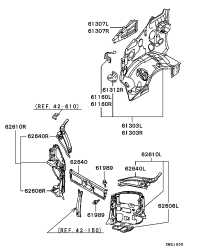 MR344571-SUPPORT,HEADLAMP,LH