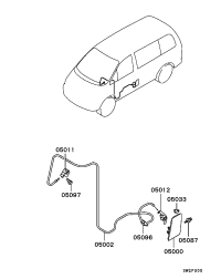 MR121138-HOOK ASSY,FUEL FILLER LID