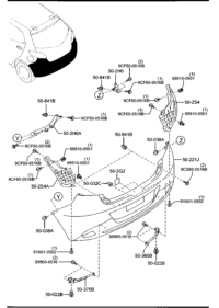 DGY050221E-BAR, REAR BUMPER