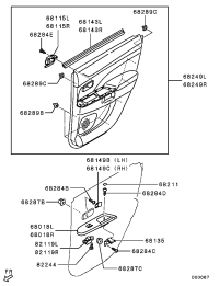 5736A140-W/STRIP,RR DOOR BELT,INR L