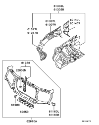 MR485794-PANEL,HEADLAMP SUPPO