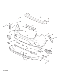 10562371-MOULDING REAR BUMPER