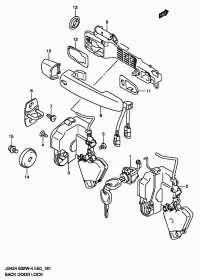 8251065J10-LATCH COMP,BACK DOOR