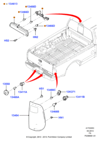 BC3Z13405A-DRL ASSY F