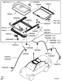 5850A313-GLASSASSY,SUNROOFLID