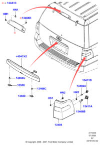 7L1Z13405AACP-DRL ASSY F