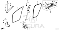 72315TX4A01-SEAL,FR DOOR OPEN