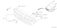 91121AN110-GRILLE ASSY F A