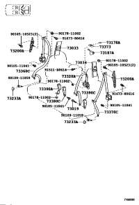 7332060150A4-S/belt assy -3 point no.1, lh