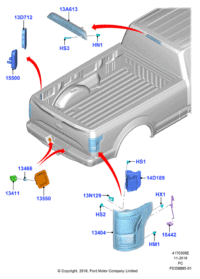 HL3Z13404C-DRL ASSY F