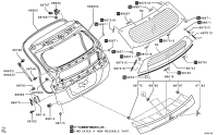 5802A715-GAS SPRING,TAILGATE,LH