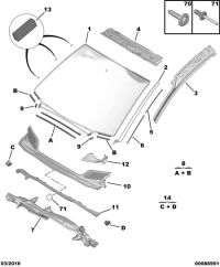 8116LX-GLASS WINDSHIELD